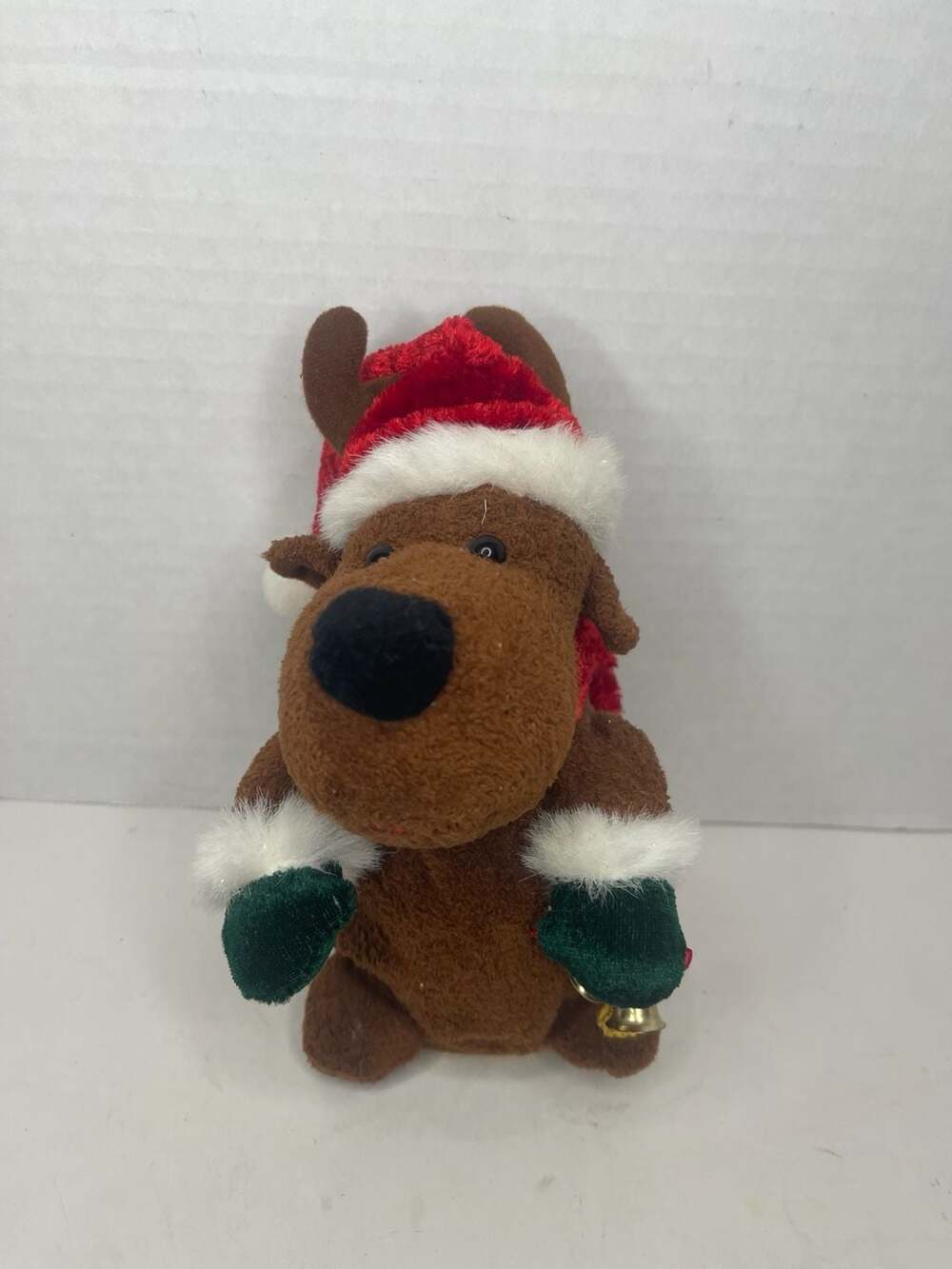 (Fully Works) Gemmy 2003 Animated Christmas Reindeer Plush Sings Sleigh Ride